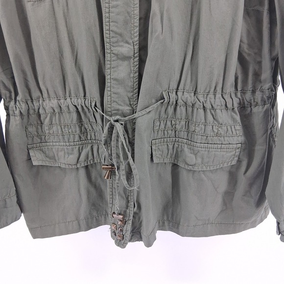 Pure Energy Olive Green Military Style Jacket Utility Gorpcore Sz 4X Studded - Picture 5 of 16